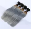 ombre brazilian hair bundles 3pcs lot t1b gray straight wave hair weft 100 virgin human hair weave price