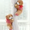 High quality free shipping 2016 2 Pair New wholesale window curtain hook tieback cute bear Curtain buckle hangers belt 5 colors