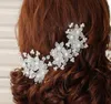 Crystal Tiaras Аксессуары для волос Бисером Blossom Hair Diversage Earge Earded Свадебные головные головки Невеста Принадлежности для волос Заголовки HT03