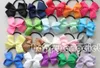 20PCS 소녀 모자는 Bowknot 로프 리본 bobbles 포니 테일 헤어 밴드 3 인치 그 로그 랭 리본 헤어 액세서리 20 색 PJ5201를 헤어 밴드