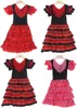 Meisjes Jurk Mooie Spaanse Flamenco Danser Kostuum Kinderen Dans Jurk Outfit