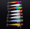 Topwater Floating Sea Bass CrankBait Lure Poper Fishing Hooks Bait 6 5cm 6 6g Pesca Minnow PS Painted Plastic Baitfish2453