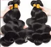 ブラジル人の人間の処女のレミーのDody Wave髪の緯糸自然な黒い未処理の赤ちゃんの柔らかい波状の伸び100g /バンドル製品