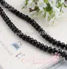 Mic Sell Lot 288st Black Facettered Crystal Rondelle Bead 8mm Fit Armband Halsbandsmycken DIY9515993