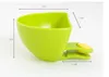 Dipping saucers bowl dip clips dinner dressing plates small dish bright colors food grade PP salad buffet serving tray kids plastic plates