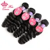Queen Hair Products Nieprzetworzone Malezyjskie Dziewiątko Loose Fale 1 PC / partia Human Hair Extensions Natural Color Włosy Splot