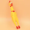 Prettybaby April fools' day tricky toys Shrilling Chicken Screaming Rubber Stress toys S M L XL and lighting Squeeze Fun Chicken toy Pt0207#