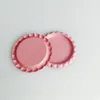 100PCS / Parti 25mm ~ 26mm 1 "Metallplatta flaskkåpor tryckta på båda sidor Målade barrette smycken tillbehör 34mm yttre diameter