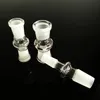 Narghilè drop down adattatore da 18mm a 14mm dab rig con bong maschio femmina per bocca di macinazione trasparente