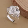Mixed style 925 Sterling silver flower finger ring fashion jewelry new design Christmas gift for women Free shipping