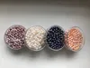 Alta Qualidade 6-7-8MM Oval Natural pérolas Beads Branco Rosa Roxo Preto solta água doce pérolas Bead para fazer jóias DIY Acessório