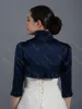 Vintage mariage mariée boléro veste cap Wrap haussement d'épaules personnalisé Satin demi manches avant ouvert pour soirée Dress233w