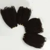 Brazylijski Kinky Kręcone Włosy Włoski Natural Black 4 SZTUK Ludzkie Włosy Przedłużanie Brazylijski Afro Kinky Kręcone Włosy Spluwikowe Tanie Włosy Wei Curly