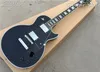 New Factory custom shop electric guitar glossy black finish ebony fingerboard with frets end bindings, with chrome hardware