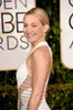 Kate Hudson Robes de célébrités sexy 2015 72nd Golden Globe Awards Sirène blanche Robes de soirée en satin Robe de tapis rouge sans dos C5140795