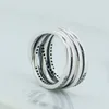 Ringar kompatibla med Pandora smycken nyaste silverring med CZ Authentic 925 Sterling Silver Ring hela R080282748