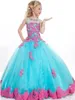 Hela nyaste modeflickor039 Blommaklänningar Easter Beauty Pageant Dress Formell aftonklänning i lager 214 Hoops P5466629