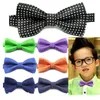 Gravata infantil Bebê bowknot Pet Neck Tie 18 cores para o menino menina gravatas Presente de Natal Livre FedEx DHL TNT