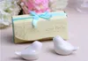 Love Birds Ceramic Salt and Pepper Shaker set wedding favors gifts colorful ribbons Seasoning pots romantic decoration Condiment containers