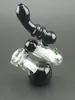 New Glass Smoking Pipes Hammer 18cm 175g Perc Glass Percolator Bubbler Water Pipe Glass Tube Tobacco Smoking Bongs Free Shipping