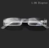 خفيفة الوزن شفافة اللون بدون شفة الراتنج مكبرة نظارات القراءة + 1.0 / + 1.5 / + 2.0 / + 2.5 / + 3.0 / + 3.5 / + 4.0 النظارات الفردية شحن مجاني