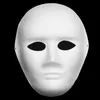Batman Blank White Masks Miljöpappersmassa DIY Handmålning Fine Art Program för Masquerade Full Face 10pcs / Lot