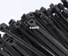 100PC / Pack Black 8 "3x100mm Nätverk Nylon Plastkabel Tråd Zip Tie Cord Strap