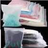 Bolsa de almacenamiento de viaje Bolsas de plástico esmerilado con cremallera resellable Bolsa de embalaje reutilizable para ropa Paquete de alimentos de joyería