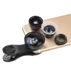 APEXEL Celular Universal 5 em 1 Clipe de vidro Kit para telefones celulares (olho de peixe, grande angular, macro e polarizador) SJ5 lente