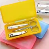 200sets/lot Portable 4-in-1 Carbon Steel Nail Manicure Set Personal Beauty Set Mini Nail Tool Kit Free shipping