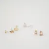 Fashion burger and fries stud earrings Fast food combination stud earrings 18 k gold plating food stud earrings.