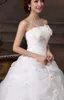 Cheap apliques frisados ​​Strapless Ruffles vestido de casamento vestido de baile US $ 100