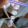 20 шт. Прозрачная кристаллическая акриловая восьмиугольная цепь гирлянды с бисером с подвеской для свадебной люстры