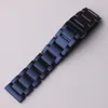 watch band strap New fashion style watchband color blue matte stainless steel metal bracelet for smart watches accessories replace2866