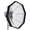 Freeshipping 8-Pole 60 cm Beyaz ile Katlanabilir Güzellik Çanak Softbox Bowens Dağı Studio Strobe Flaş Işığı