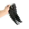 Deep Wave 4x4 Topp spetsstängning 100 Human Hair Natural Hairline Pre Pluced Stängningar99218072309464