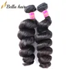 Brazylijskie włosy Virgin Remy Human Hair Extensions Wefts 3pcs/Lot Naturalny kolor luźny fala w obszarze