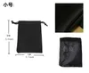 Hot Selling Wholesale Black Drawstring Velvet Pouch Bag for Jewelry Two Size are Available