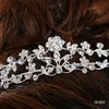 18004 Clssic Włosy Tiaras W magazynie Tanie Diament Rhinestone Wedding Crown Hair Band Tiara Bridal Prom Wieczór Biżuteria Headpiecces