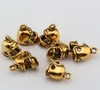 MIC 200 pcs Antigo ouro 3D Pequeno Futebol Capacete Encantos pingentes Jóias DIY 13x11mm