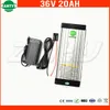 e-Bike Battery 36v 20Ah Lithium ion Battery 36v Built in 30A BMS for Electric Bike 800w Power with 2A Charger Free Shipping