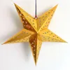 Kleurrijke Shiny Craft Paper Star Hollow lampenkap Lantaarns Star Shape Party Decoratie voor Kerst Huwelijk Party Lampenkap Decoratie