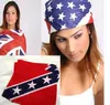 Confederate Rebel Flag Bandanas Flagg Print Bandana/pannband för vuxna bandanor Två sidor tryckta 55 *55 cm 100 st 0383