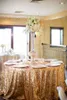 Fournitures de décoration de mariage Real Image 2015 en Stock avec haute qualité Bling Bling Long or Couvertures de table de paillettes