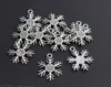 50 sztuk Snowflake Charms Christmas Wisiorki Antique Srebrny Ton Wybierz dla DIY Naszyjnik Biżuteria Ustalenia