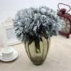 Hortensia boeket Becautiful kunstmatige ambachtelijke hortensia boeket voor Home Party bruiloft decoratie nep bruids zijden bloemen SF011