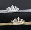 Crown Baby Headbands Söt Koreansk Lyxig Shine Diamond Tiaras För Flickor Födelsedag Hårband Boutique Barn Hår Tillbehör H080