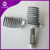 Wholesale-2016 New Anti-static Heat Curved Vent Barber Salon Hair Styling Tool Rows Tine Comb Brush Hairbrush Free Shipping