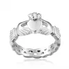 Совершенно новый бренд дизайнерские женские кольца Claddagh из нержавеющей стали с черепом для женщин Свадебная вечеринка 275 В