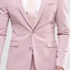 Pink Slim Fit Wedding Tuxedos for Groom Wear 2018 Notched Lapel Custom Made Groomsmen Suit Two Piece Mens Suits Jacket Pants6044677